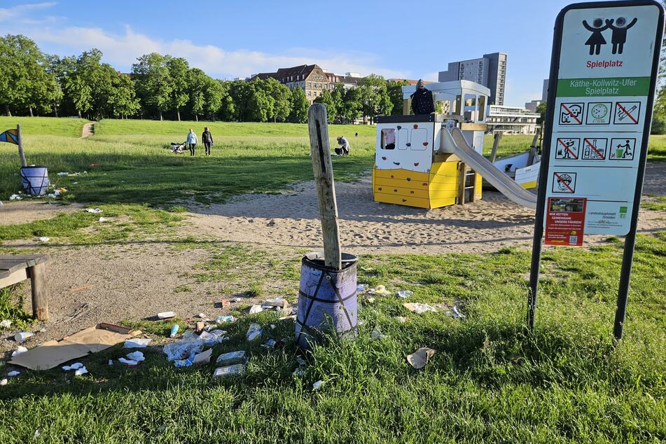 Pfui! So schlimm sah der Piraten-Spielplatz nahe Fährgarten tagelang aus.