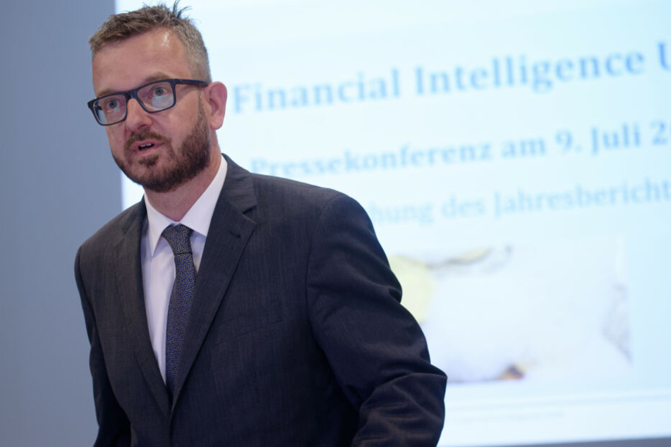 FIU-Leiter Christof Schulte bei einer Pressekonferenz am Montag zum Jahresbericht der Financial Intelligence Unit (FIU).