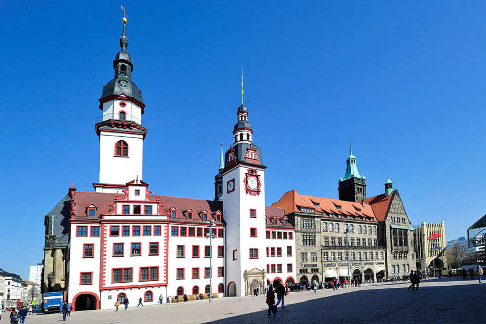 Das Rathaus in Chemnitz.