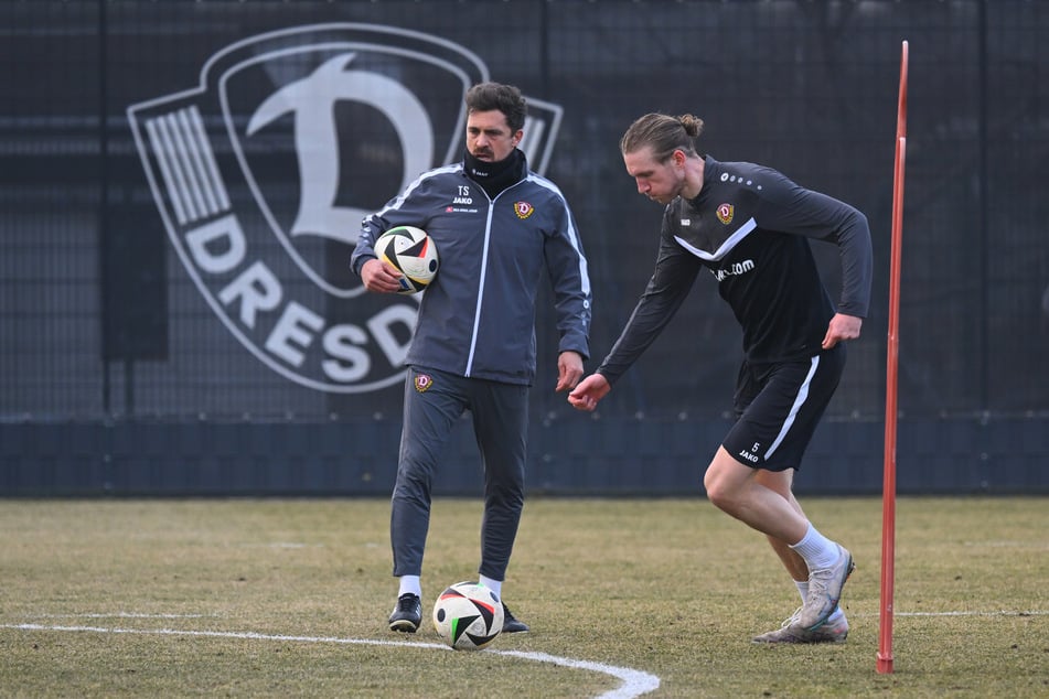 Dynamo-Chefcoach Thomas Stamm (42) darf wieder auf den 29-Jährigen bauen.