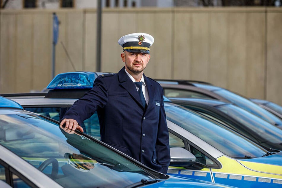Polizeirat Gerald Baier (41) leitet die Dresdner Verkehrspolizei.