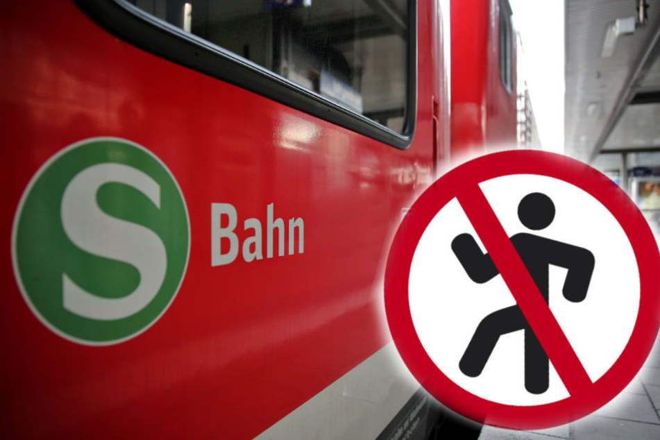 Die Polizei warnt davor das Gleis zu betreten. (Symbolbild)