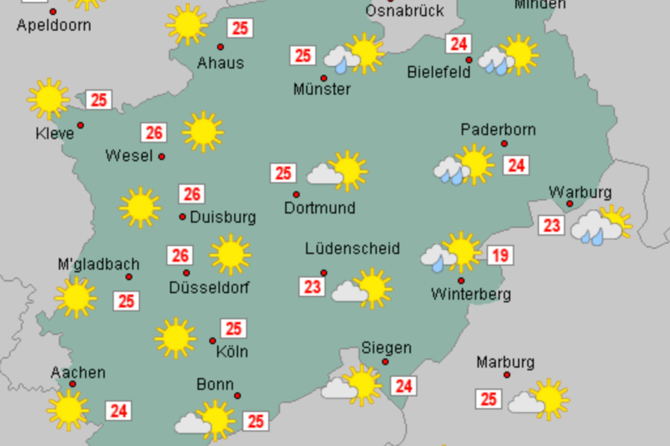 Am Freitag beruhigt sich die Wetterlage in Nordrhein-Westfalen wieder.