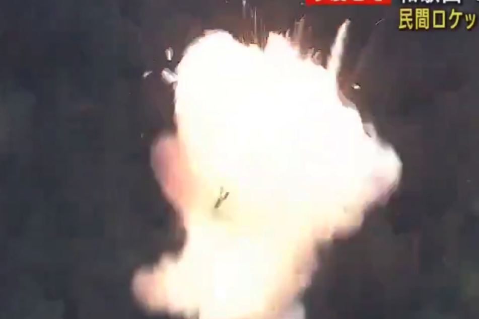 Nach wenigen Sekunden explodierte die Rakete.