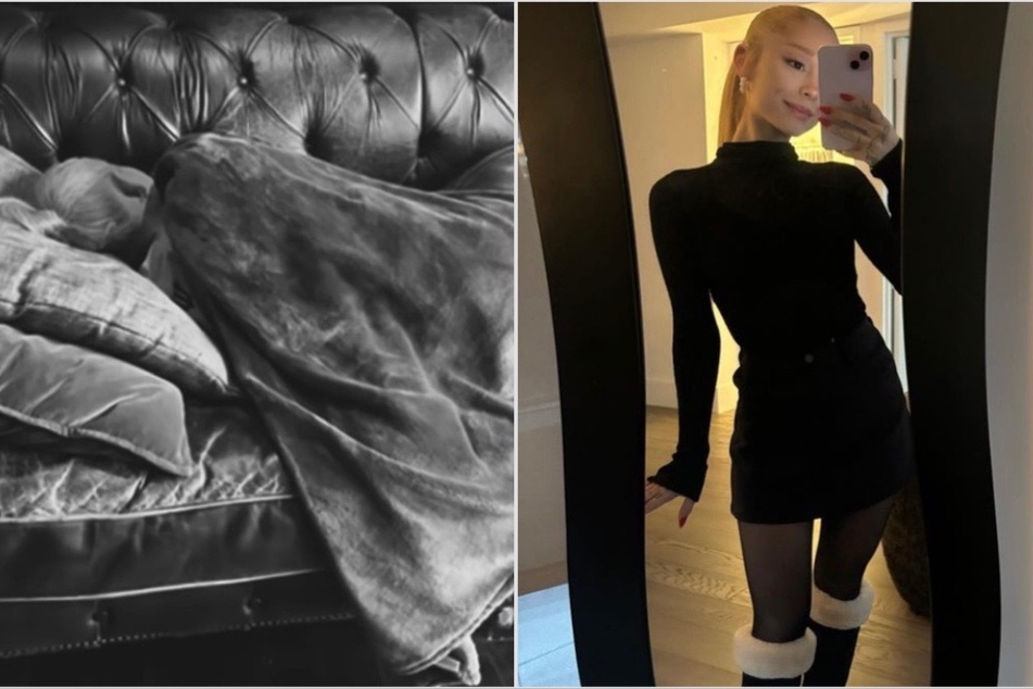 Ariana Grande shared BTS moments from her studio session for her next album, which drops in 2024.