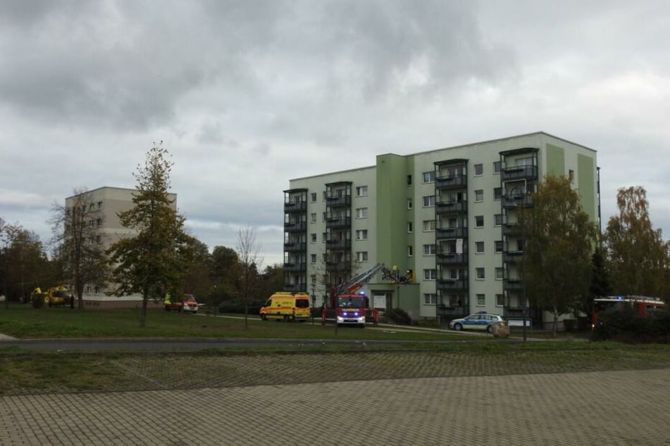 Die Frau war aus großer Höhe aus dem Fenster gestürzt.