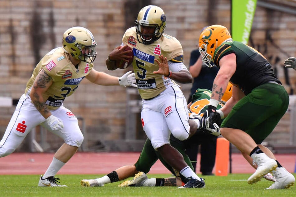 Quarterback Glen Cuiellette (hier gegen die Cologne Crocodiles).