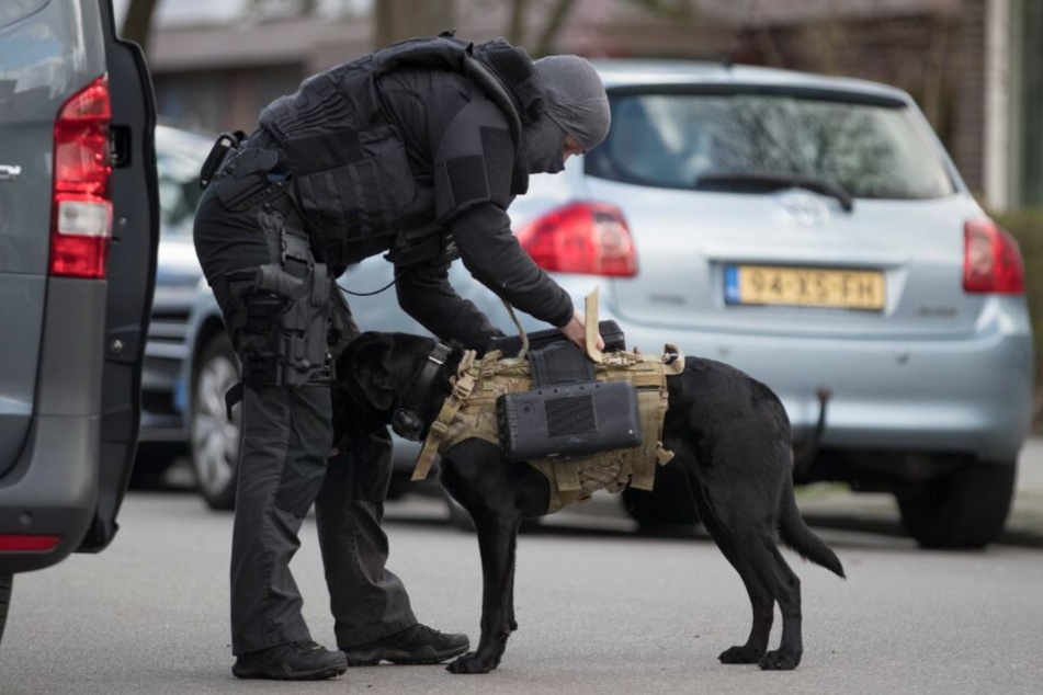 Auch ein Terrorismusbekämpfungs der Polizei kam in Utrecht zum Einsatz.