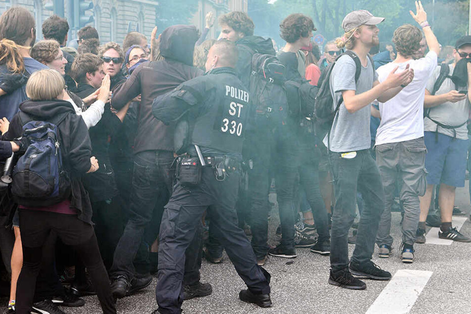 Die Hundertschaften haben alle Hände voll zu tun auf dem G20-Gipfel.