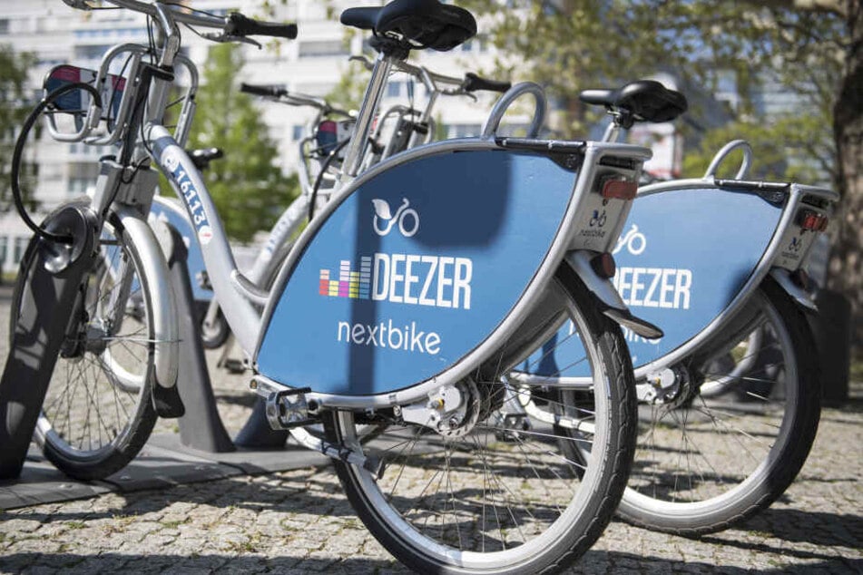nextbikes mit Deezer-Branding waren lange in Berlin zu sehen.