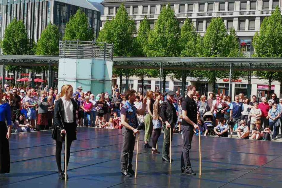 Die Gruppe "Tap for Fun" präsentierte Swing Step und Irish Step.