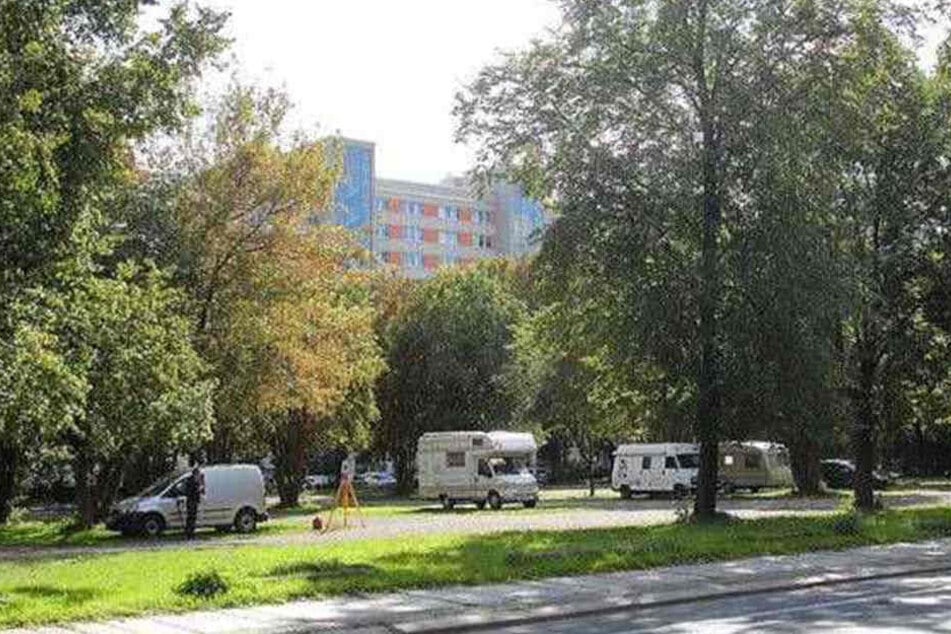Das Grundstück zwischen Sachsenplatz, Florian-Geyer-Straße und
Käthe-Kollwitz-Ufer.