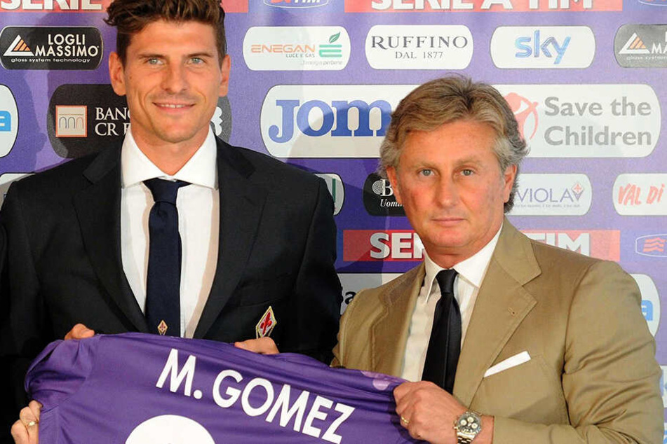 In seiner ersten Amtszeit beim AC Florenz, holte Prade 2013 auch Mario Gomez vom FC Bayern in die Toskana.