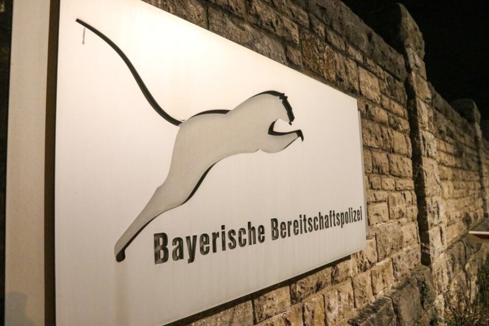 Die Bayerische Bereitschaftspolizei in Würzburg.