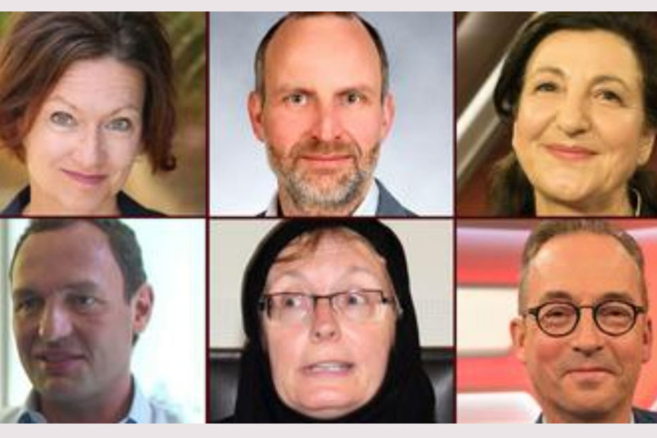Die Experten im Live-Chat: Martina Zöllner, Clemens Schaeffer, Necla Kelek, (oben, v.l.n.r.); Titus Selge, Ulrike Freitag, Jan Fleischhauer (unten, v.l.n.r.).
