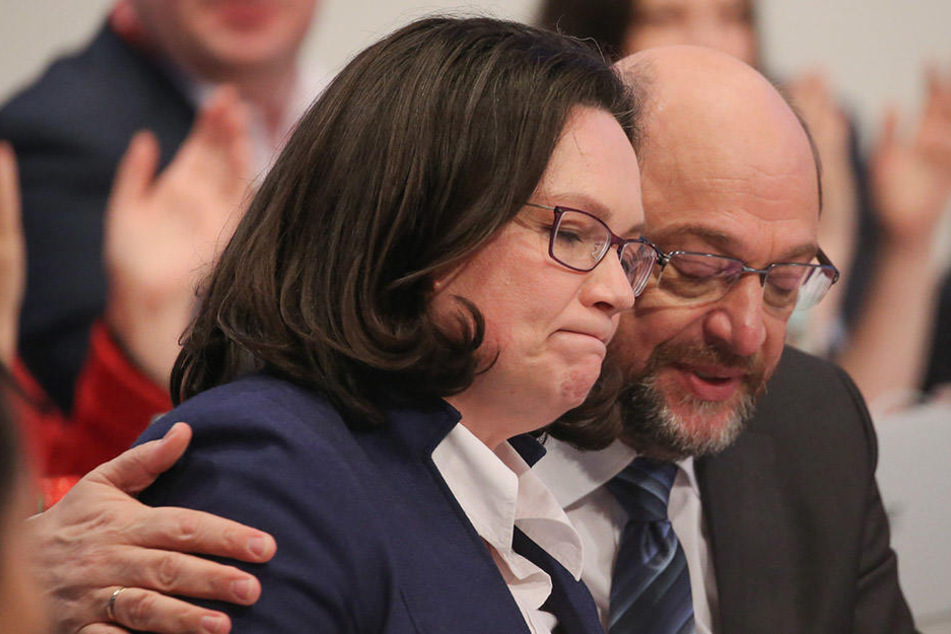 Bitter für Andrea Nahles und Martin Schulz: Bereits in sieben Bundesländern hat die AfD, laut Umfrageergebnissen, die SPD überholt.