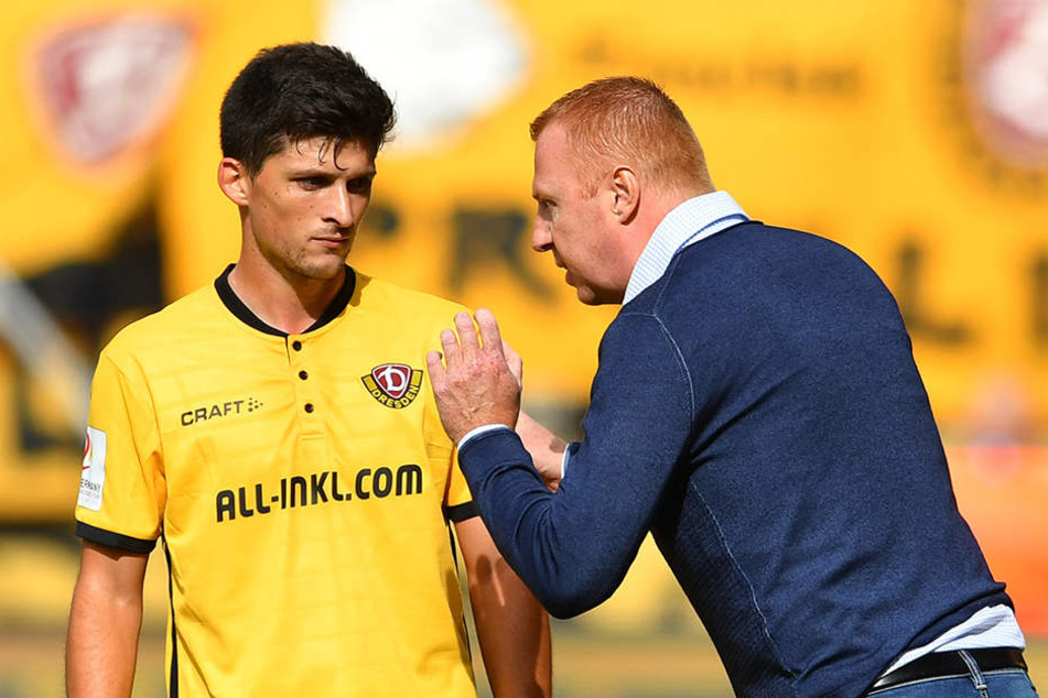 Trainer Maik Walpurgis (r.) hält viel von seinem Schützling Jannis Nikolaou. Umso bitterer, wenn er auf den Deutsch-Griechen verzichten muss.