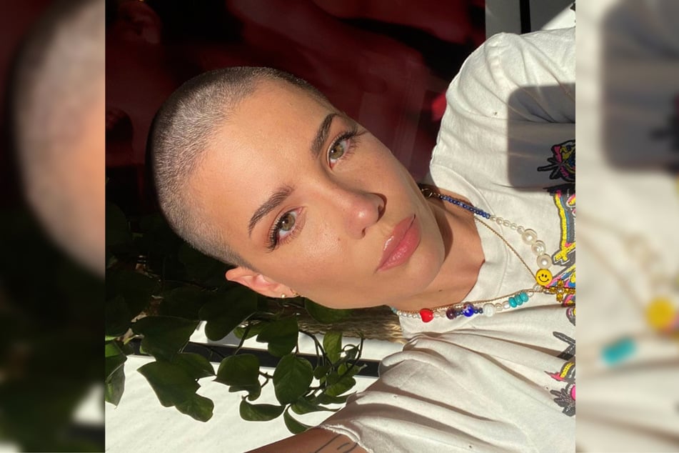 Halsey proudly shows off her new look to Instagram.