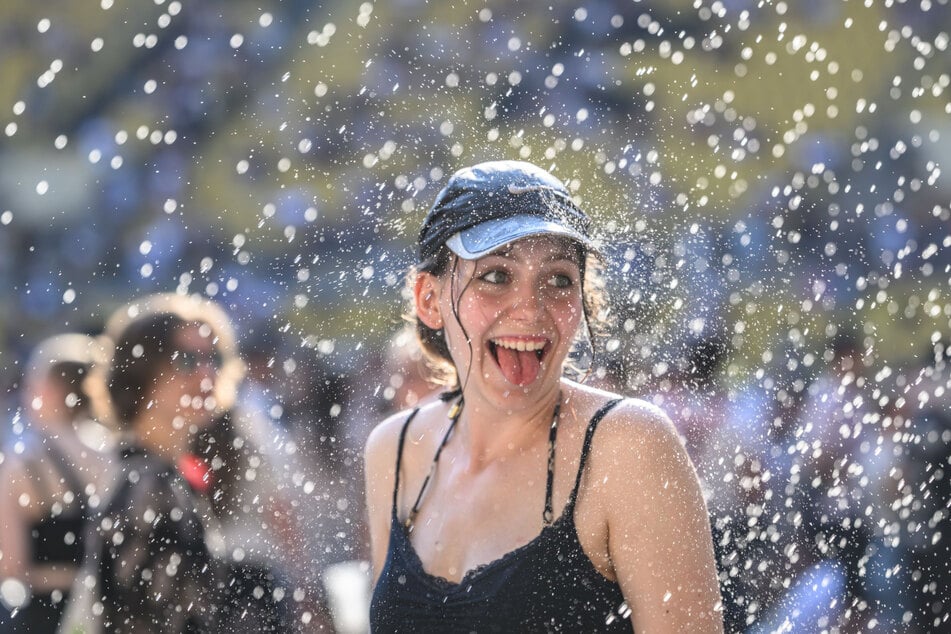 Bei den Temperaturen kam jeder Tropfen Wasser gerade recht.