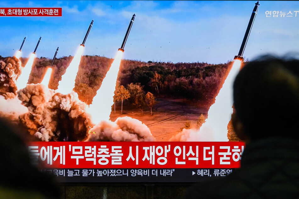 North Korea claims its super-large multiple rocket launchers can be fitted with a tactical nuclear warheads.
