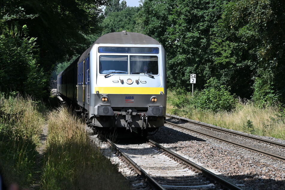 Ein Zug der Mitteldeutschen Regiobahn (MRB) musste am Sonntagnachmittag heftig bremsen, weil zwei Mädchen (13) an den Gleisen Selfies machten. (Archivbild)
