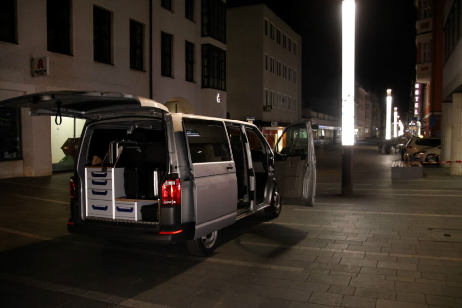 Die Spurensicherung am Tatort in Regensburg.