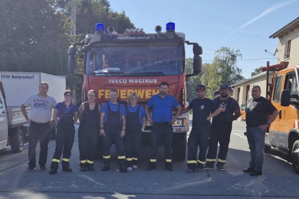 Die Freiwillige Feuerwehr Beiersdorf hilft beim Hochwasser in Polen und Tschechien.