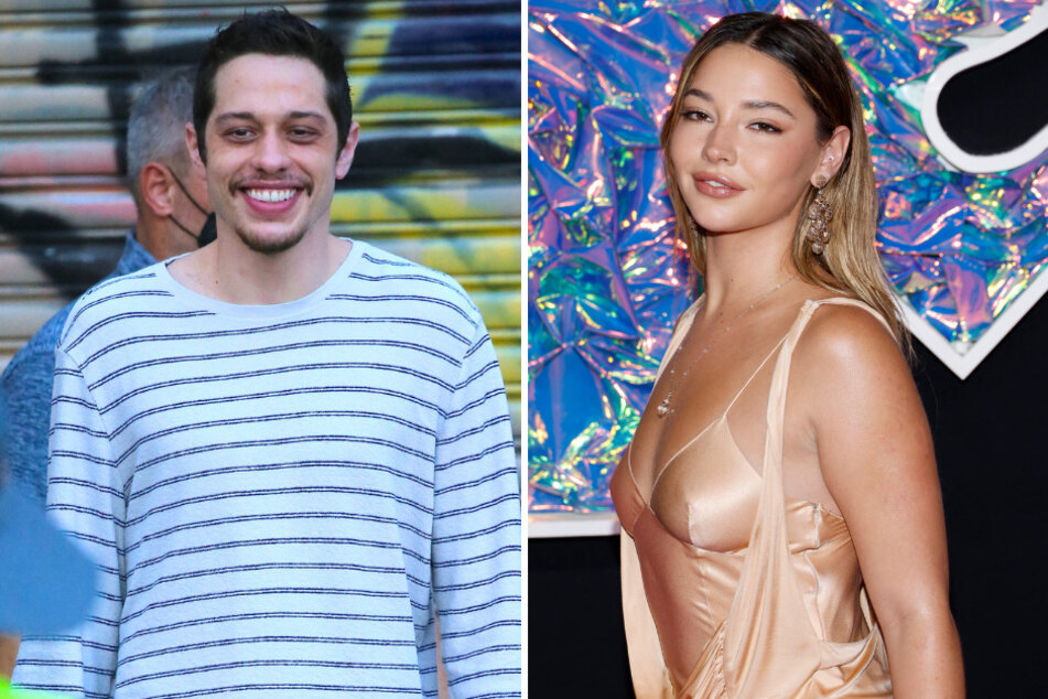 Pete Davidson (l.) and Madelyn Cline are said to be officially dating!