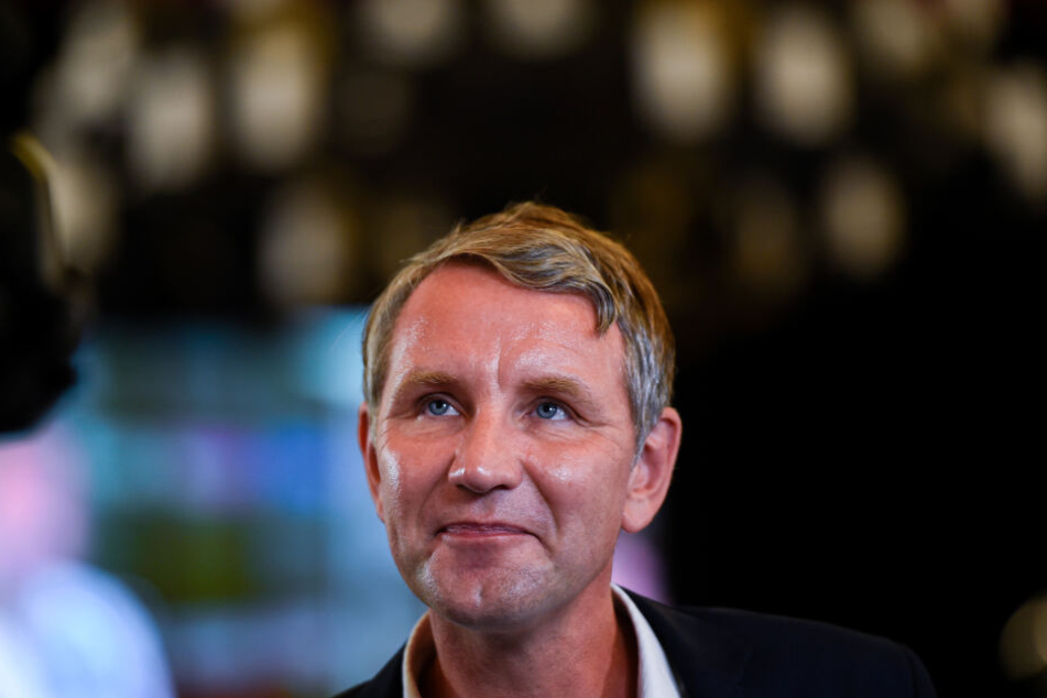 Björn Höcke auf der Wahlparty der AfD in Brandenburg.