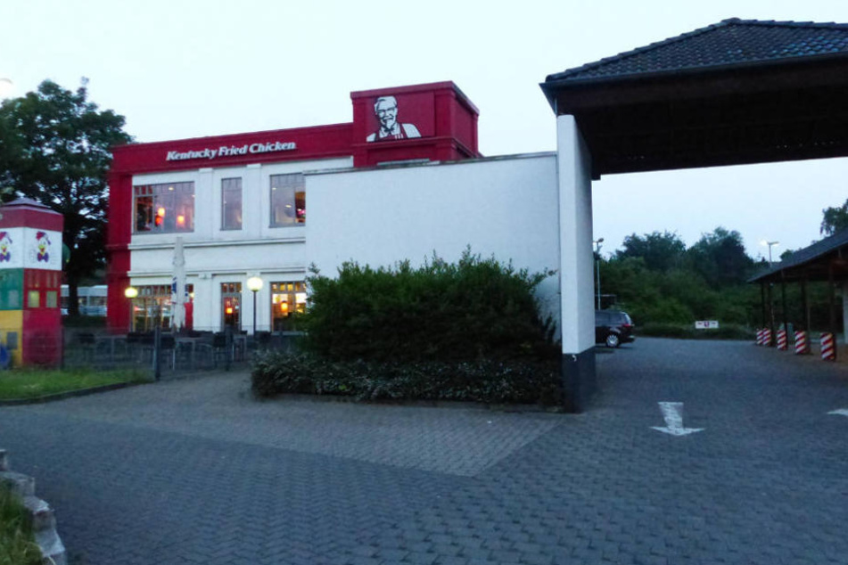 Der angebliche Ort des Überfalls: das KFC-Schnellrestaurant an der Brunnenstraße.
