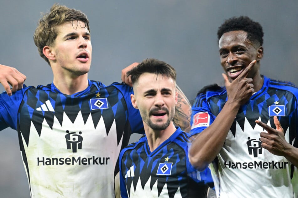 Luka Vuskovic (18, l.), Fábio Vieira (25, M.) und Albert Sambi Lokonga (26) stand Ende August noch nicht für die Rothosen auf dem Platz.