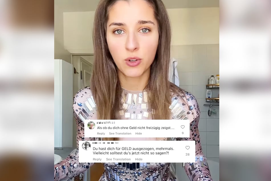 Die 28-Jährige stellt in einem Instagram-Reel mit Nachdruck klar: "Ich hab mich nicht für Geld ausgezogen!"