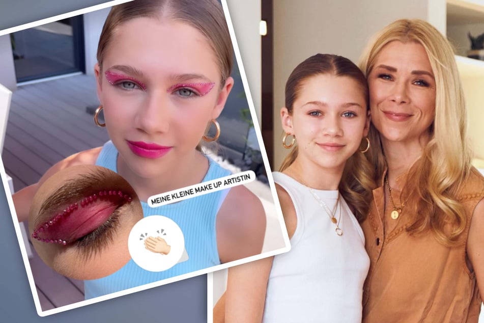 Tanja Szewczenko mega stolz: Tochter (12) schminkt sich schillernden Look - "Ich finde es toll!"
