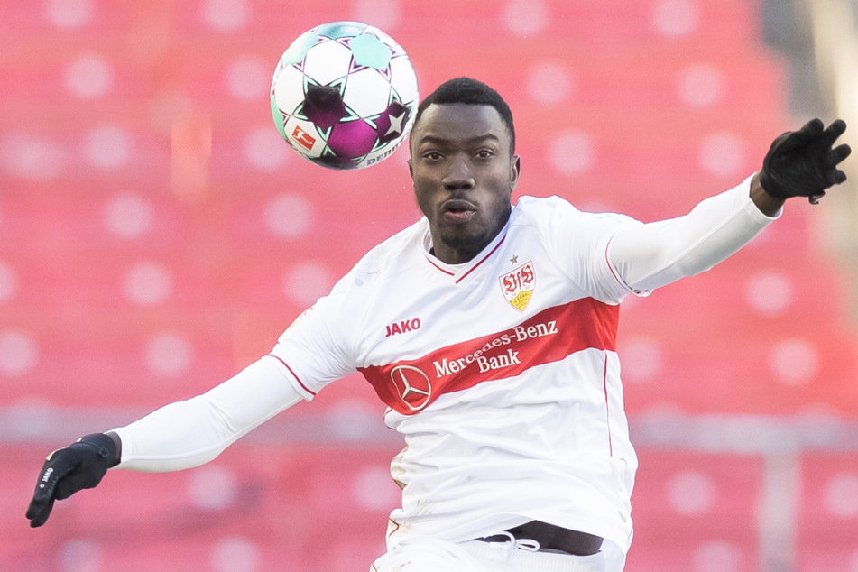 VfB-Star Silas Katompa Mvumpa (23) konnte am Mittwoch erstmals seit seiner Verletzung wieder das Warm-up im Mannschaftstraining mitmachen.