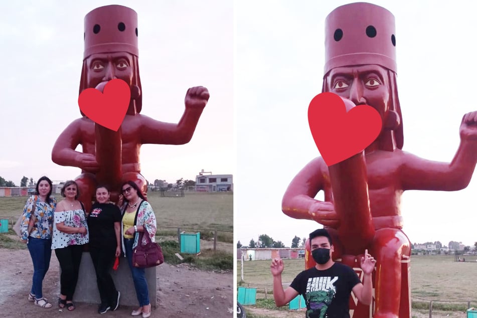 Peruvian penis statue hit where it hurts by compensating vandals