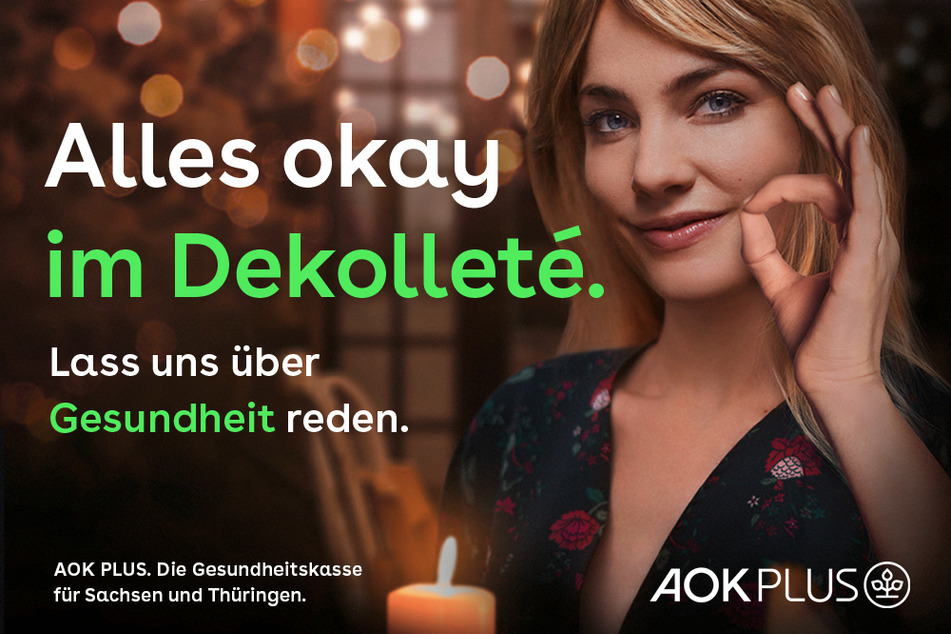 Diese Plakate hängen in Sachsen und Thüringen! Damit erinnert Euch die AOK PLUS daran, zur Früherkennung zu gehen!