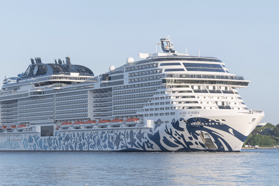 Die MSC Euribia hat am Samstag erstmals den Kieler Hafen angelaufen.