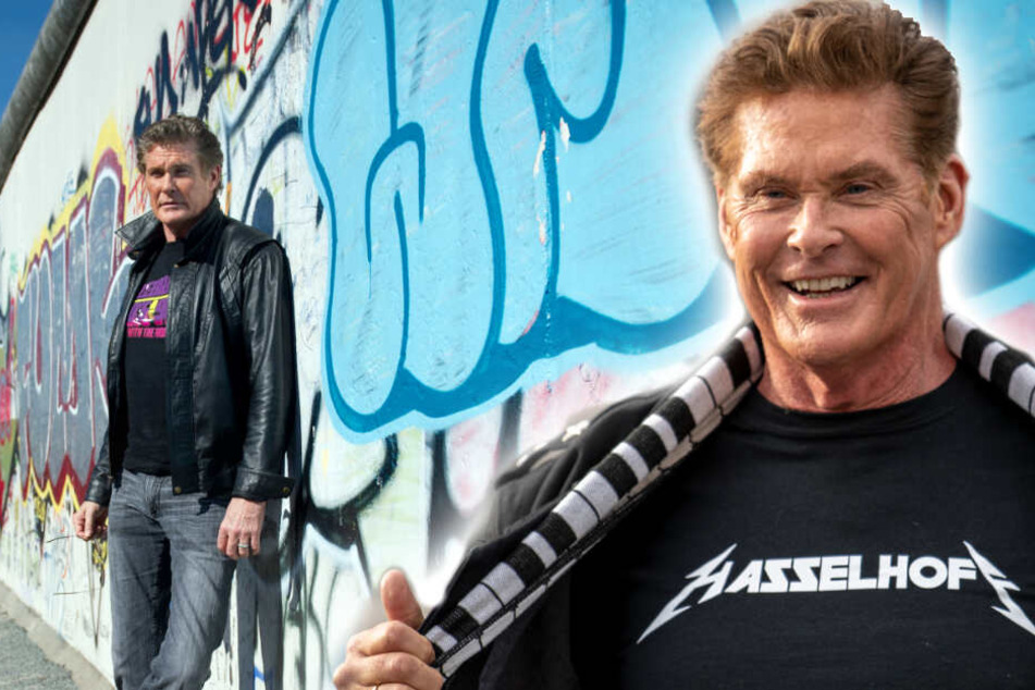 David Hasselhoff lieferte mit 'I've been looking for freedom' die "Hymne" zum Mauerfall. (Bildmontage)