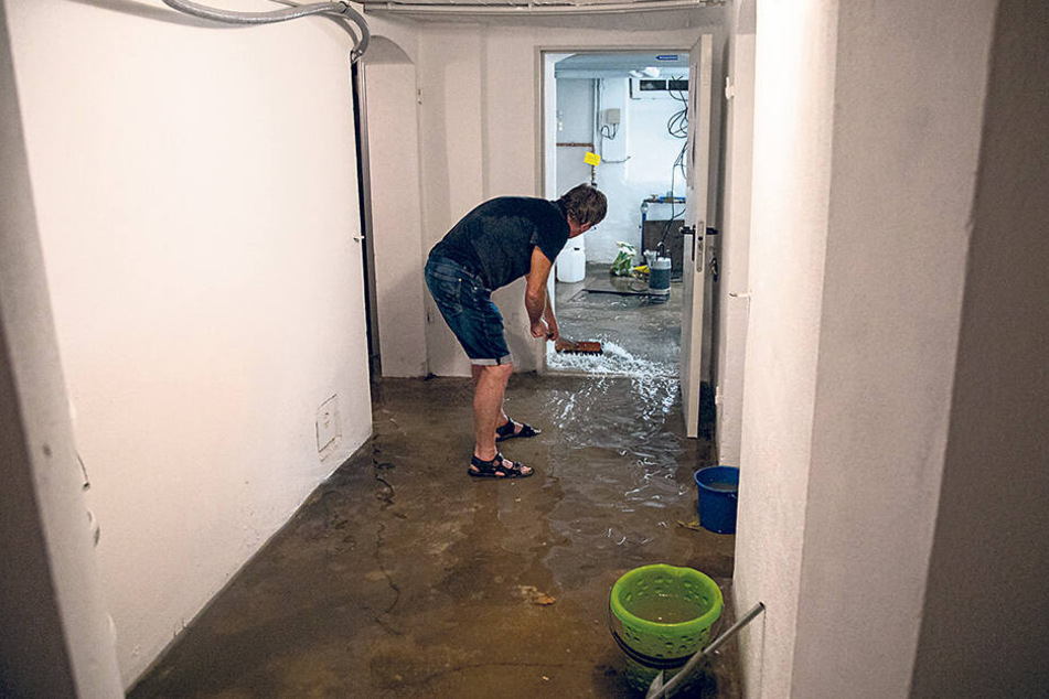 Auch einige Keller standen nach dem Unwetter unter Wasser.