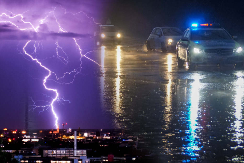 Seit Tagen suchen Unwetter Baden-Württemberg heim. (Fotomontage/Symbolbild)
