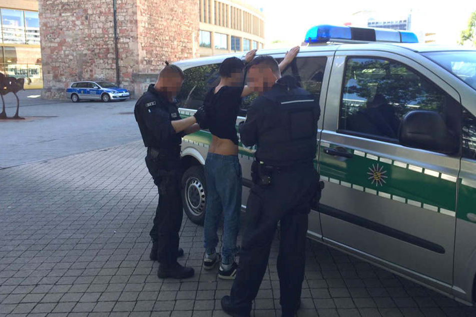 Personenkontrollen im Chemnitzer Zentrum.