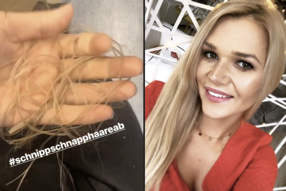 Hat die Haare schön: Ex-GNTM-Teilnehmerin Sara Kulka (28).