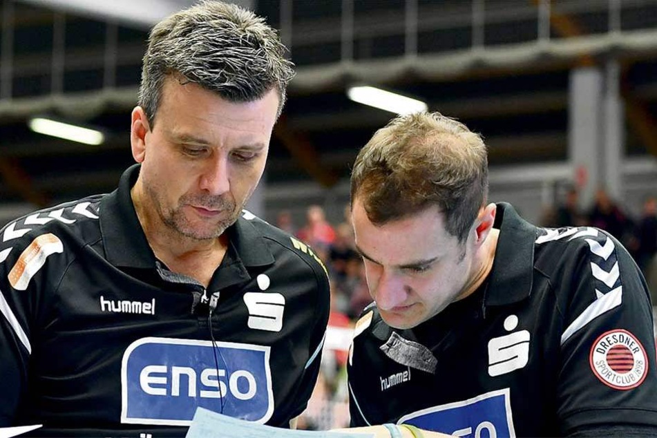 Chefcoach Alex Waibl (l.) und sein "Co" Andrea Ebana verstanden sich bestens, lagen auf einer Wellenlänge. Doch jetzt verlässt der Italiener überraschend den DSC.