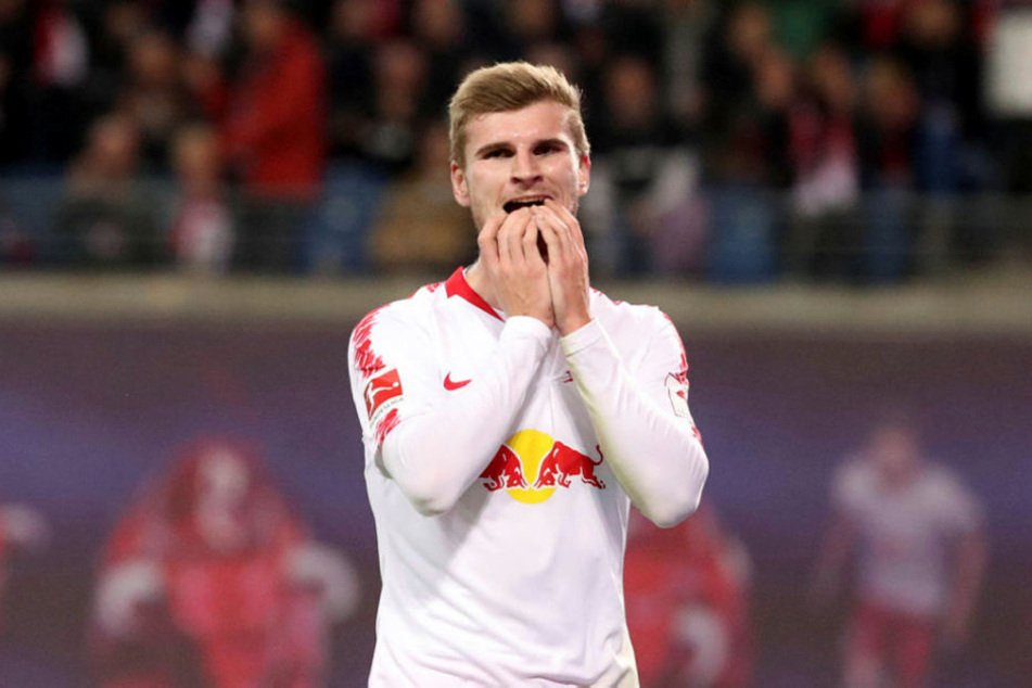 Sein Tor wurde wegen Abseits zurückgenommen: Timo Werner blieb gegen seinen Ex-Verein glücklos und ohne (regulären) Treffer.