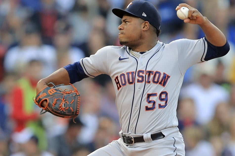 Framber Valdez of the Houston Astros pitched eight innings in his team's game five win on Wednesday night.