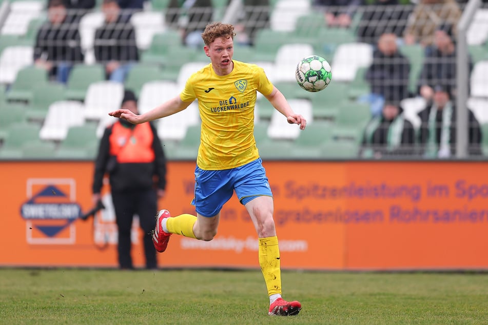 Mathis Bruns etablierte sich in 41 Regionalliga-Spielen für den FSV Luckenwalde im Herrenbereich.