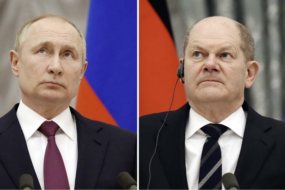 Nach mehrmonatiger Unterbrechung haben am Dienstag der deutsche Bundeskanzler Olaf Scholz (64, SPD, rechts) und Russlands Präsident Wladimir Putin (69) miteinander telefoniert.