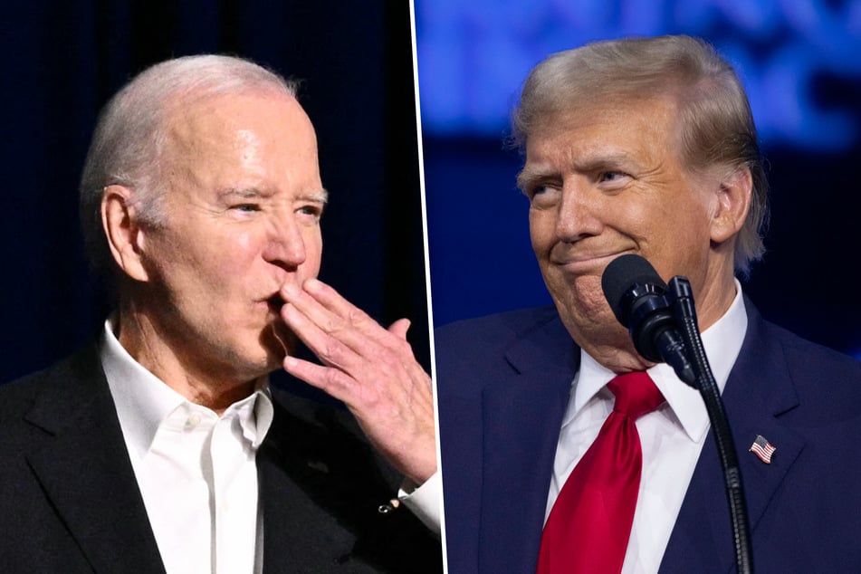 Biden mingles with stars at LA fundraiser as Trump leads far-right convention