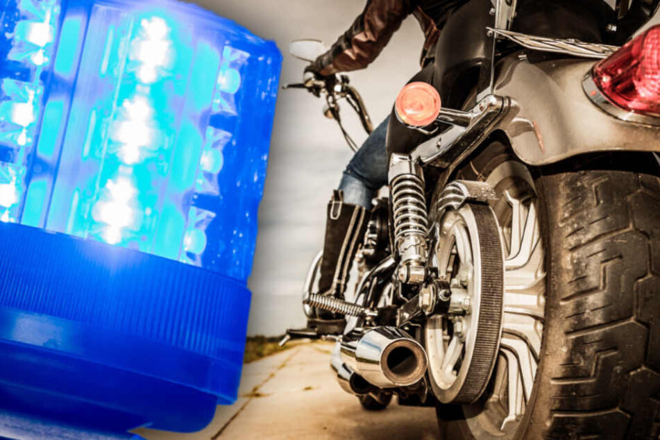Der Biker versuchte noch, zu fliegen. (Symbolbild)