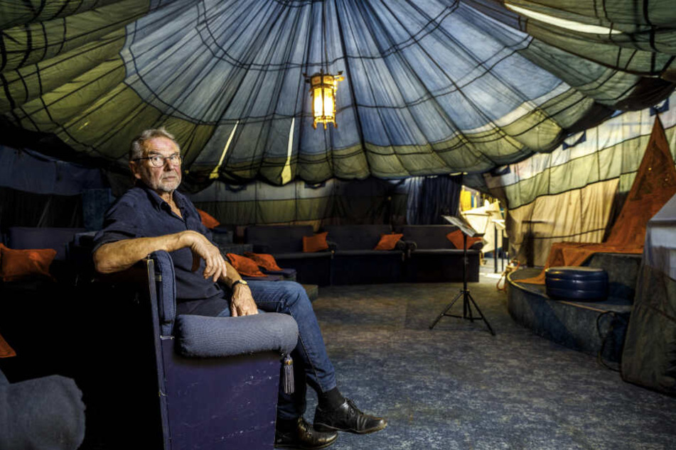 1001-Märchen-Chef Rainer Petrovsky (70) würde sein Zelt am liebsten im "Bräustübel" am Körnerplatz aufschlagen. Jetzt muss nur noch das Rathaus mitspielen ...